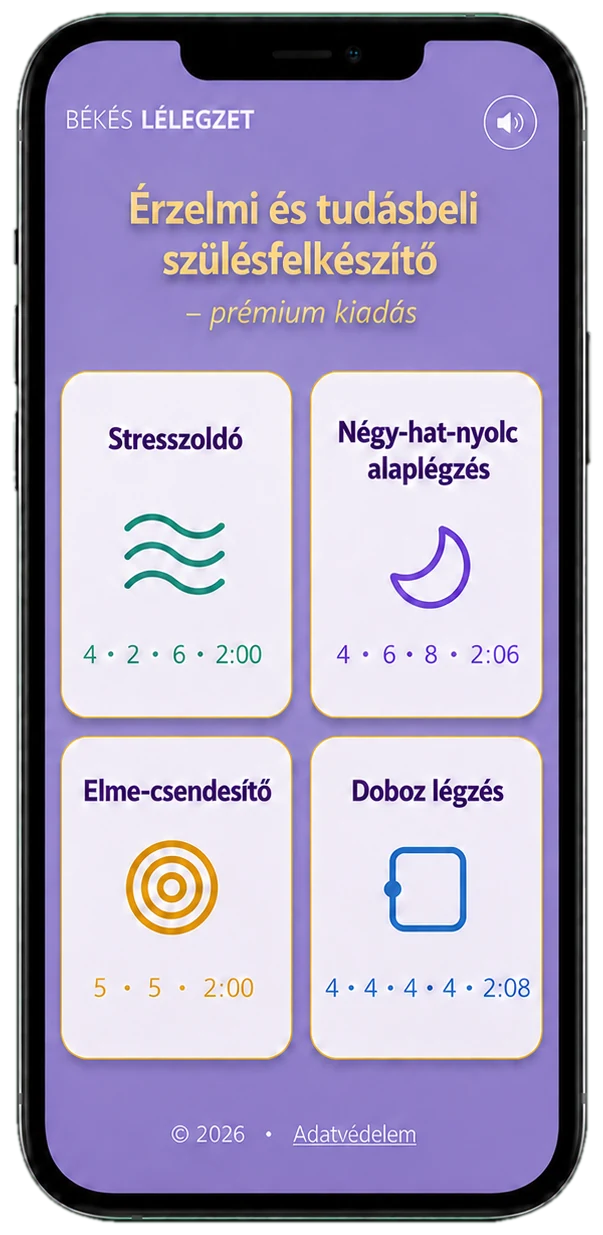 Légzőgyakorlat a szülésre telefonon